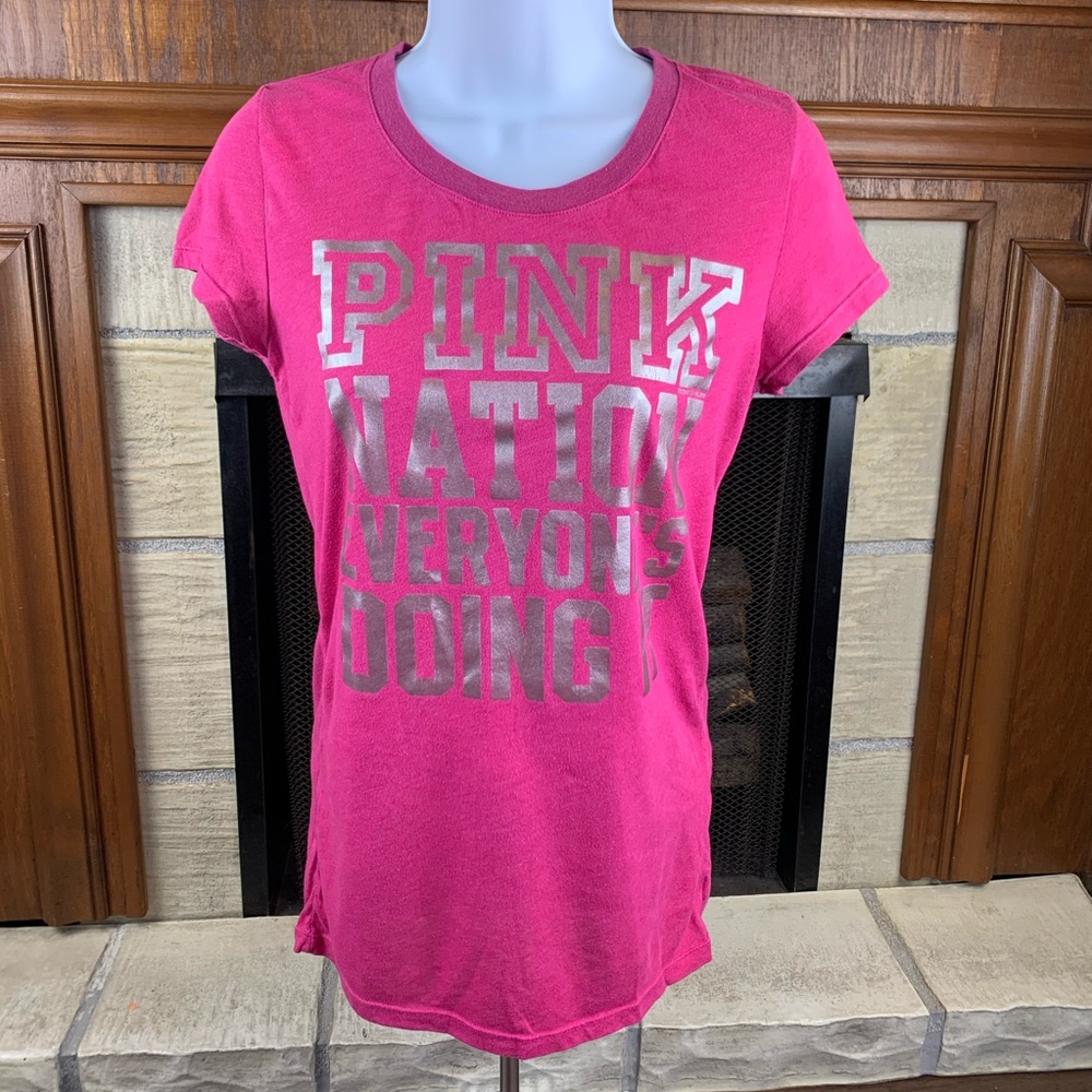 Pink Victoria Secret Dark Pink Sm Short Sleeve